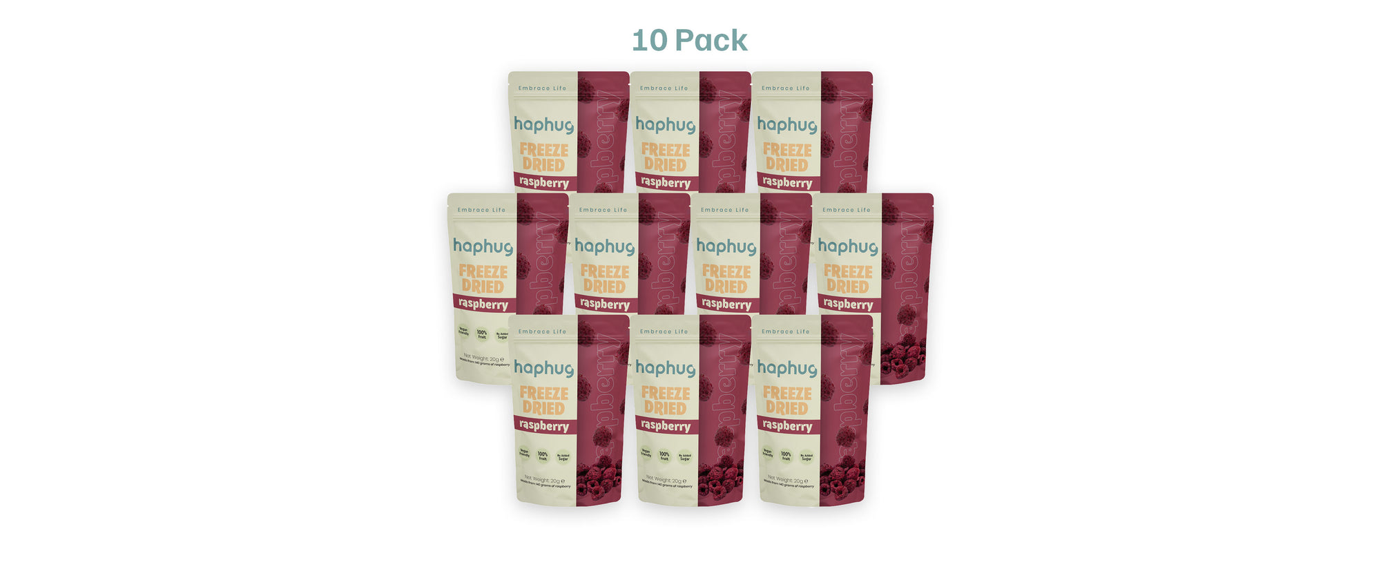 HapHug Freeze Dried Fruits - 10 Packs