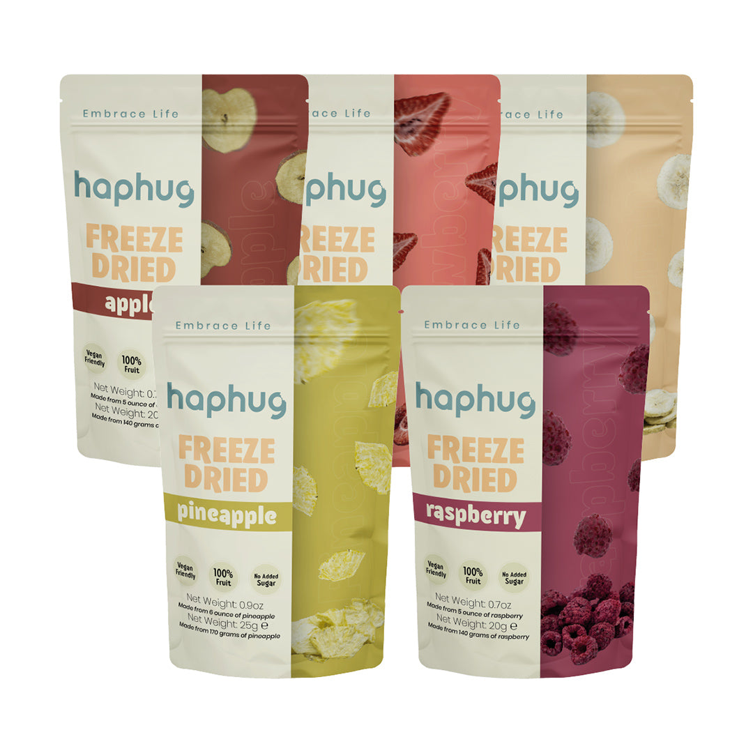 HapHug Freeze Dried Sweet&Sour Pack Vegan Friendly, No Sugar Added, 100% Natural